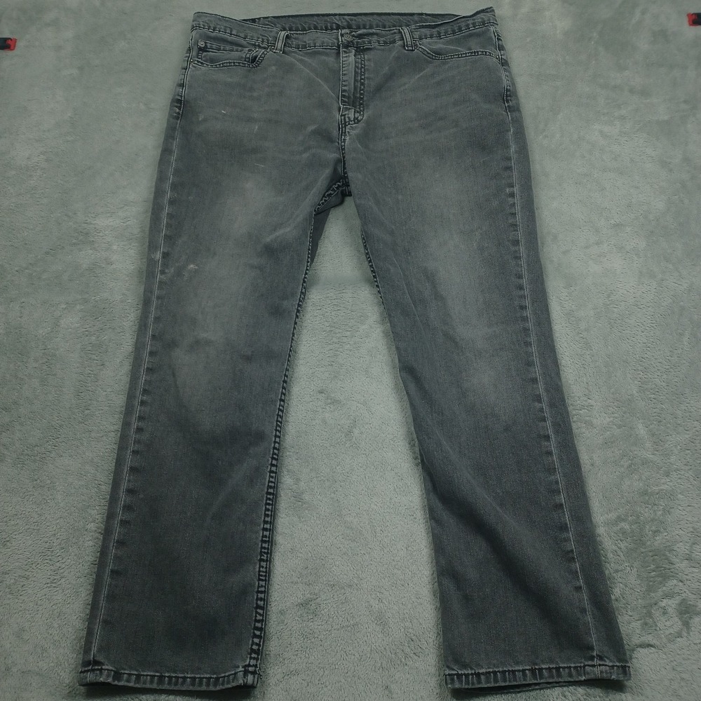 Levis 511 Jeans Mens 40x29 Black‎ Denim Slim Fit Distressed Pockets Cotton